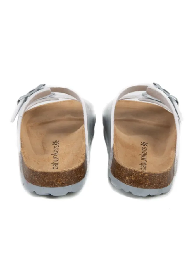 Pantoletten in silber>babunkers New