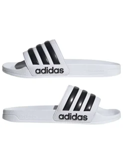 Pantoletten "Adilette Shower" in Weiß/ Schwarz>adidas Best