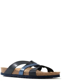 Pantoletten "Albury" in Schwarz/ Blau>Sunbay Online