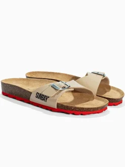 Pantoletten "Alix" in Beige>Sunbay Hot
