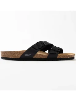 Sunbay Clogs & Pantoletten^Pantoletten "Bambou" in Schwarz