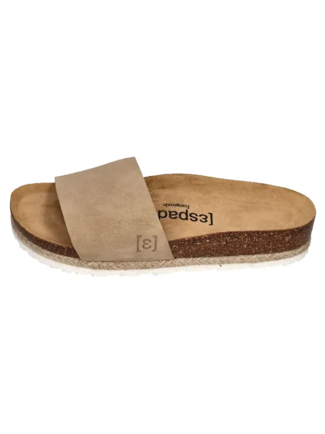 Pantoletten COPINE VELOUR in natur>Espadrij l'orginale Discount