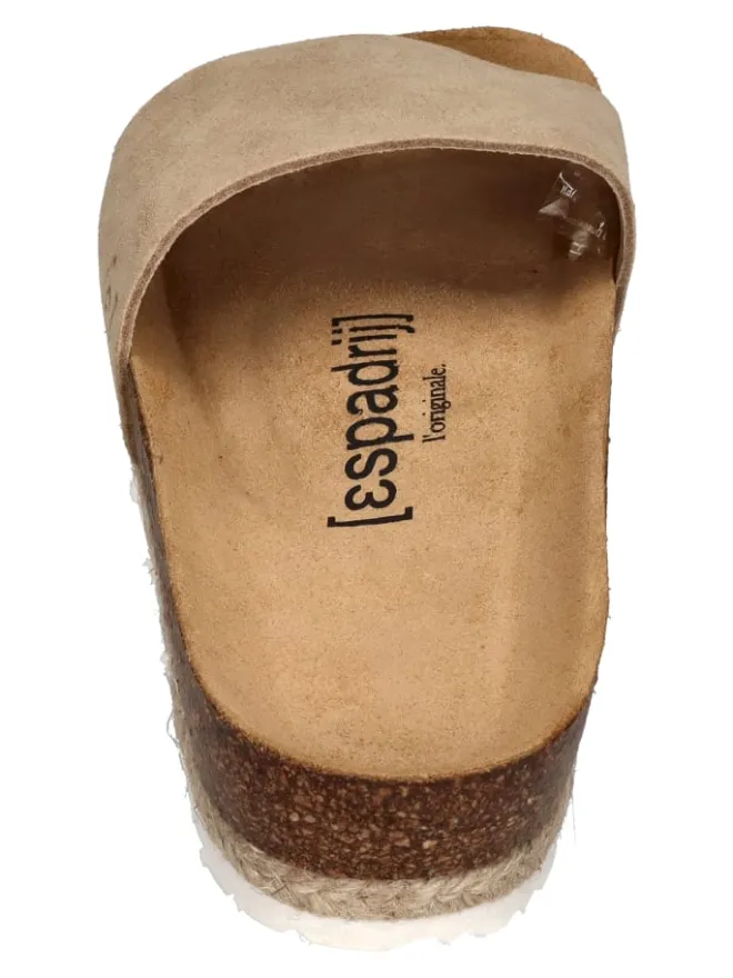 Pantoletten COPINE VELOUR in natur>Espadrij l'orginale Discount