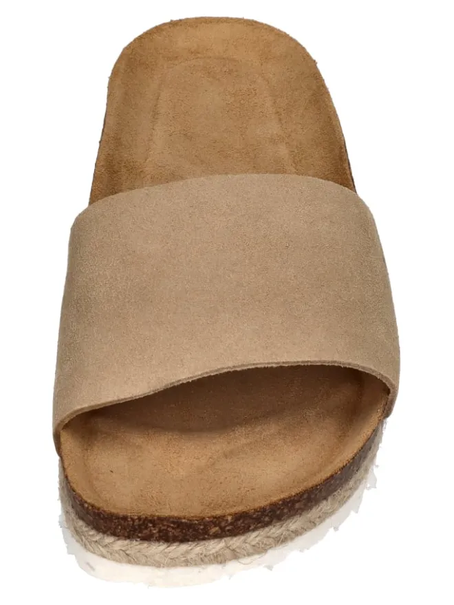 Pantoletten COPINE VELOUR in natur>Espadrij l'orginale Discount