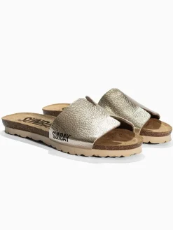 Sunbay Clogs & Pantoletten^Pantoletten "Djeeli" in Gold