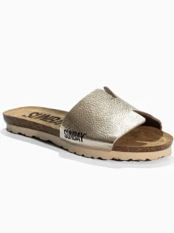 Sunbay Clogs & Pantoletten^Pantoletten "Djeeli" in Gold