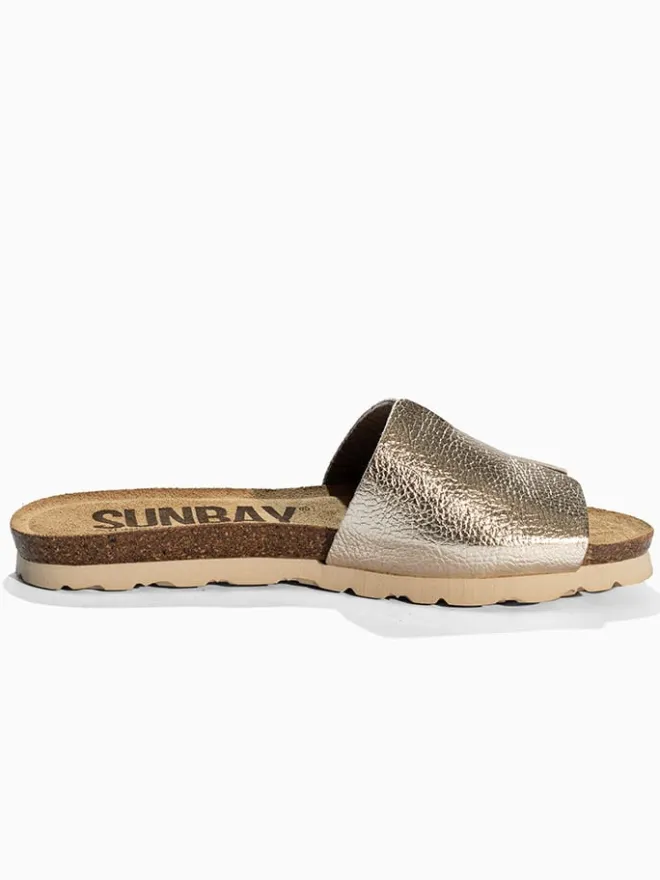 Sunbay Clogs & Pantoletten^Pantoletten "Djeeli" in Gold
