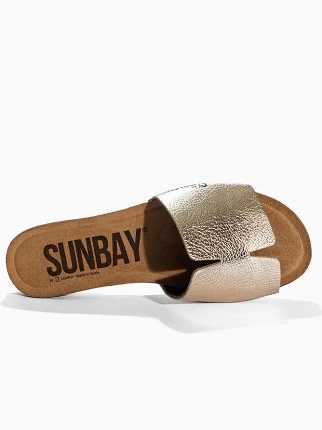 Sunbay Clogs & Pantoletten^Pantoletten "Djeeli" in Gold