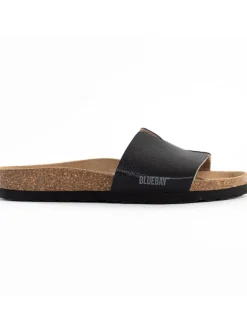 Pantoletten "Djilia" in Schwarz>Blue Bay