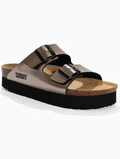 Sunbay Clogs & Pantoletten^Pantoletten "Edelweiß" in Gold