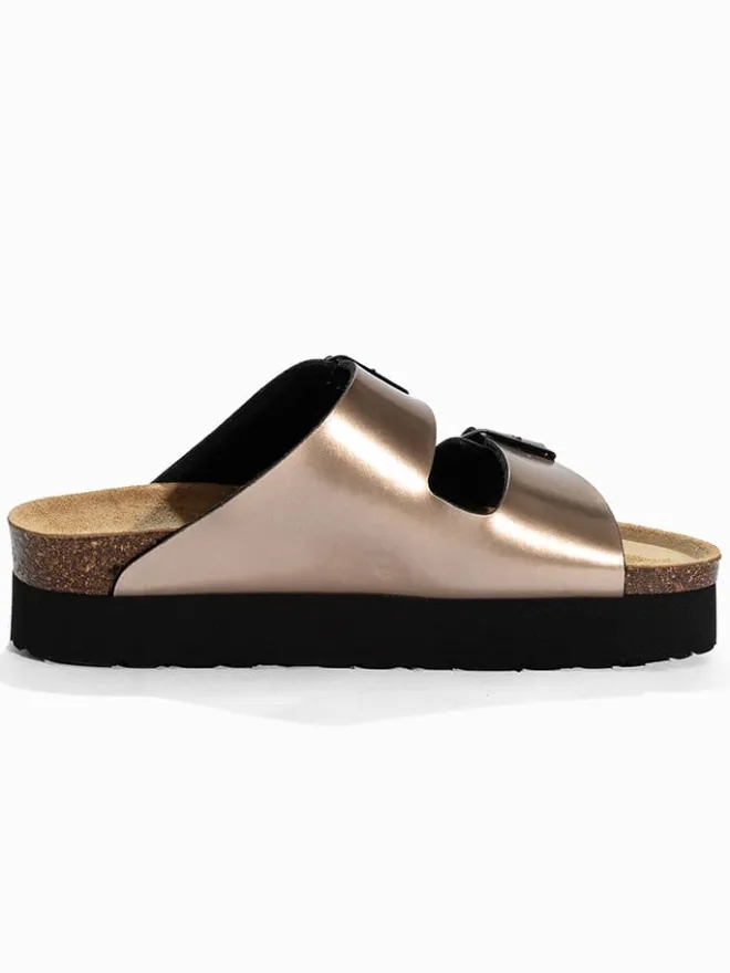 Sunbay Clogs & Pantoletten^Pantoletten "Edelweiß" in Gold