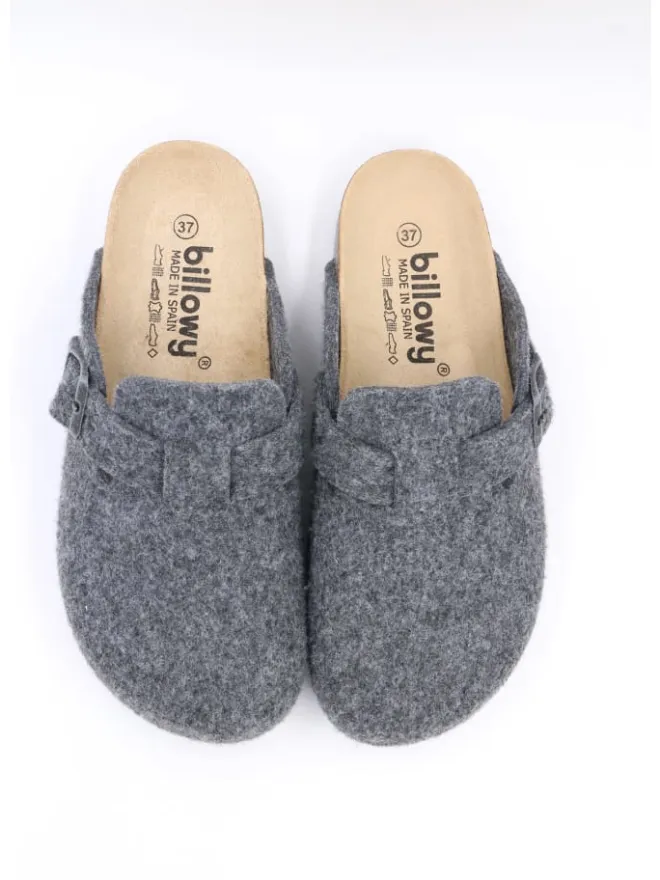 billowy Sandalen & Pantoletten|Hausschuhe^Pantoletten HOME FANTASY in grau