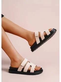 Foreverfolie Clogs & Pantoletten^Pantoletten in Beige