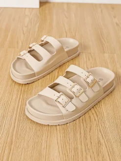 Sixth Sens Clogs & Pantoletten^Pantoletten in Beige