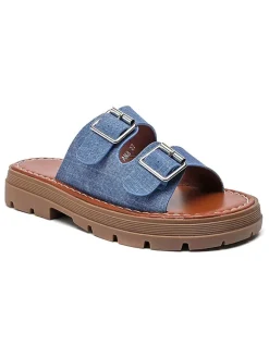 Sixth Sens Clogs & Pantoletten^Pantoletten in Blau