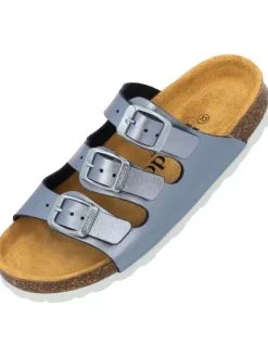 Pantoletten in blau metallic>Palado Best
