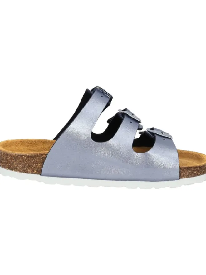 Pantoletten in blau metallic>Palado Best