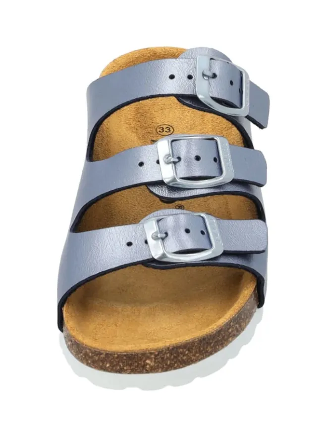 Pantoletten in blau metallic>Palado Best