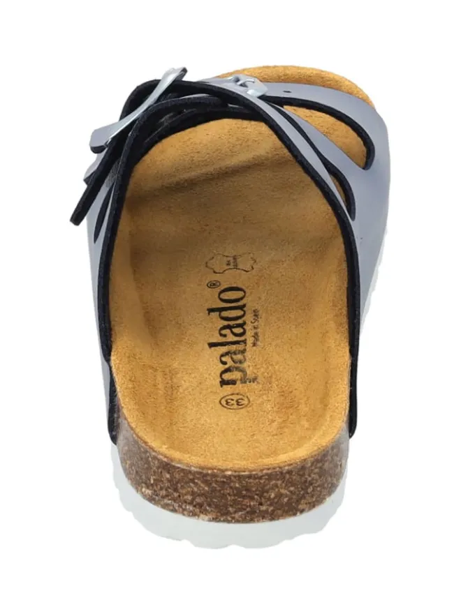 Pantoletten in blau metallic>Palado Best