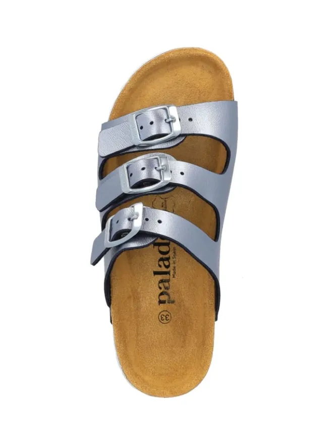 Pantoletten in blau metallic>Palado Best
