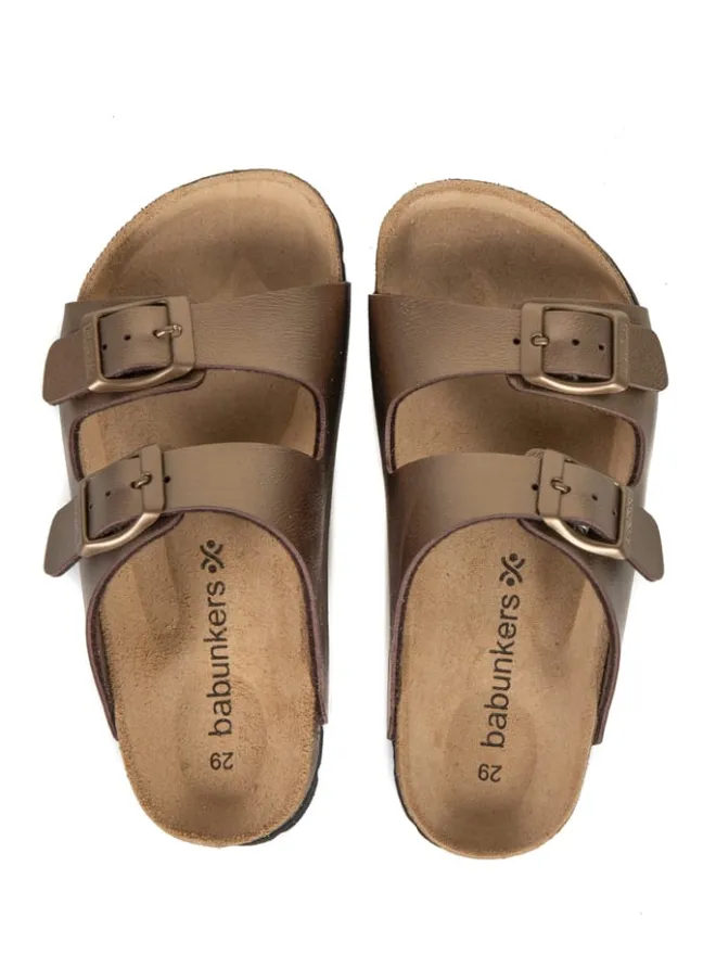 BABUNKERS Family Clogs & Pantoletten·Pantoletten^Pantoletten in Braun