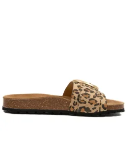 Pantoletten in Braun/ Beige>billowy