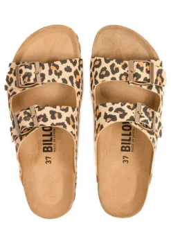 Pantoletten in Braun/ Beige><noscript><img width=