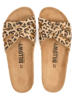 Pantoletten in Braun/ Beige><noscript><img width=