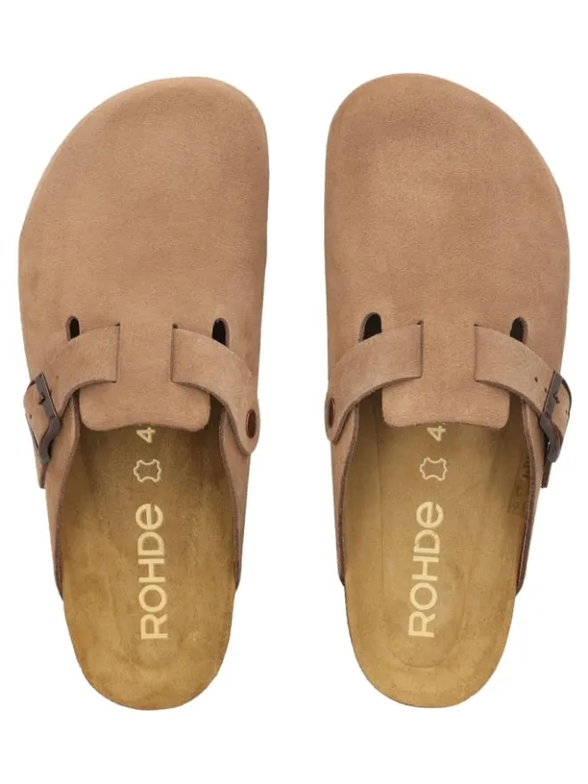 ROHDE Sandalen & Pantoletten^Pantoletten in Camel