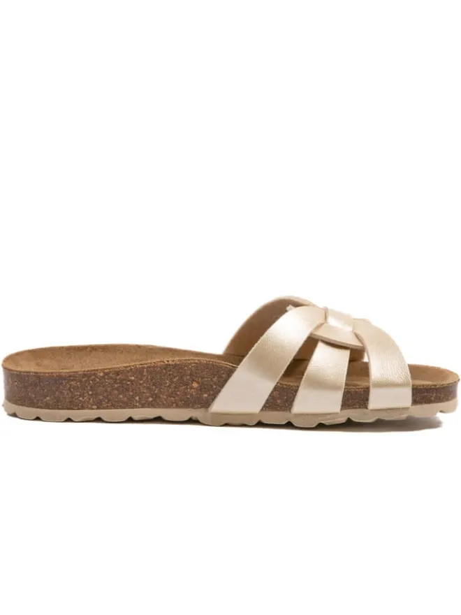 billowy Clogs & Pantoletten^Pantoletten in Gold