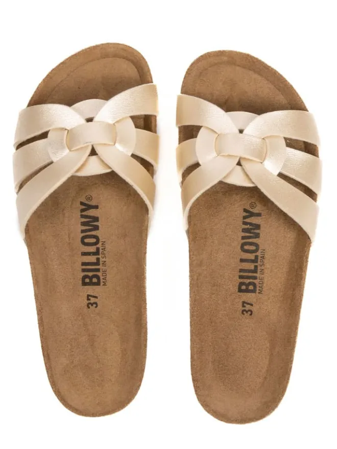 billowy Clogs & Pantoletten^Pantoletten in Gold
