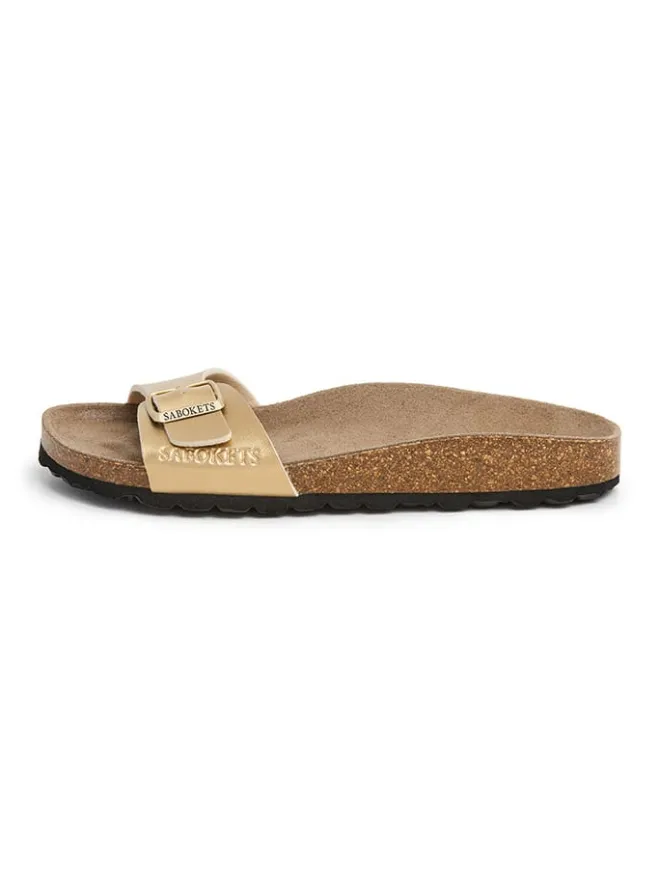 SABOKETS Clogs & Pantoletten^Pantoletten in Gold
