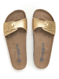 SABOKETS Clogs & Pantoletten^Pantoletten in Gold