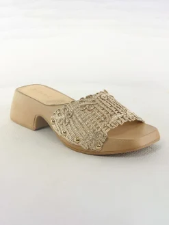 Bellucci Clogs & Pantoletten^Pantoletten in Gold