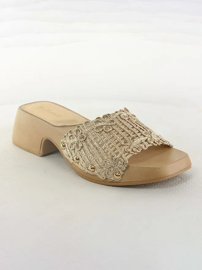 Bellucci Clogs & Pantoletten^Pantoletten in Gold
