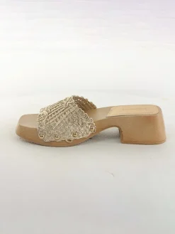 Bellucci Clogs & Pantoletten^Pantoletten in Gold