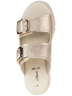 s.Oliver Clogs & Pantoletten^Pantoletten in Gold