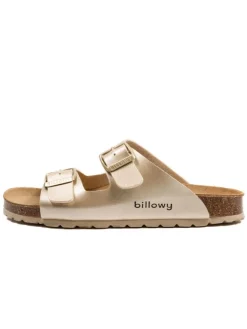 billowy Clogs & Pantoletten^Pantoletten in Gold