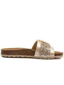 billowy Clogs & Pantoletten^Pantoletten in Gold