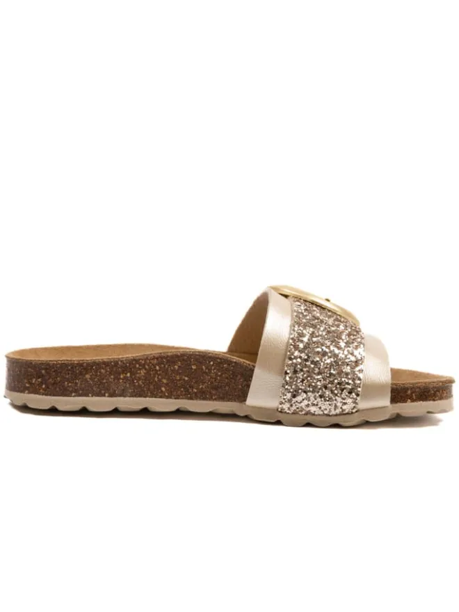 billowy Clogs & Pantoletten^Pantoletten in Gold