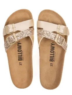 Pantoletten in Gold><noscript><img width=