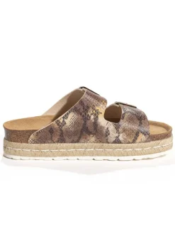 Sunbay Clogs & Pantoletten^Pantoletten in Gold/ Beige