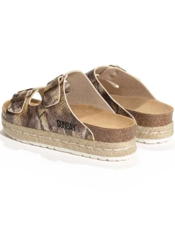 Sunbay Clogs & Pantoletten^Pantoletten in Gold/ Beige