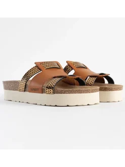Sunbay Clogs & Pantoletten^Pantoletten in Hellbraun