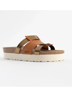 Sunbay Clogs & Pantoletten^Pantoletten in Hellbraun