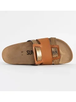 Sunbay Clogs & Pantoletten^Pantoletten in Hellbraun
