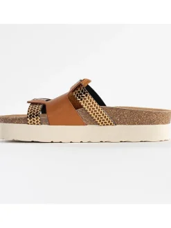 Sunbay Clogs & Pantoletten^Pantoletten in Hellbraun