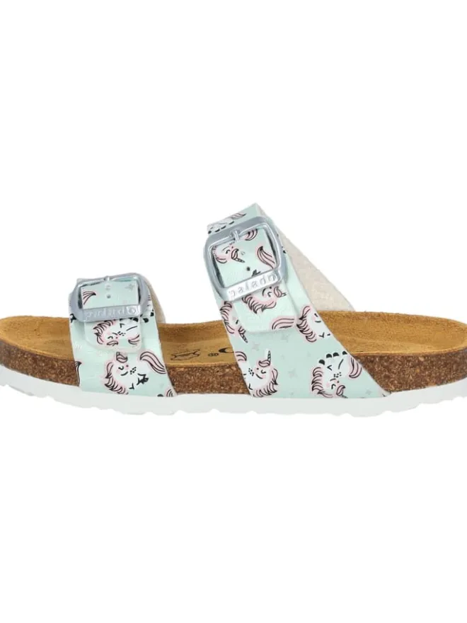 Pantoletten in Hellgrün Metallic Unicorn>palado Outlet