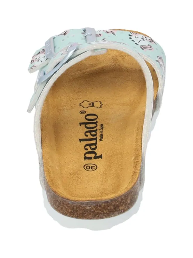 Pantoletten in Hellgrün Metallic Unicorn>palado Outlet