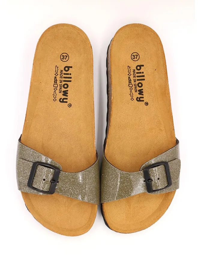 billowy Hausschuhe|Sandalen & Pantoletten^Pantoletten in Khaki